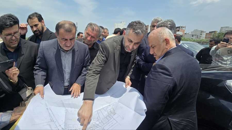 بازدید استانداز از 2 پروژه کلیدی شهری قائمشهر